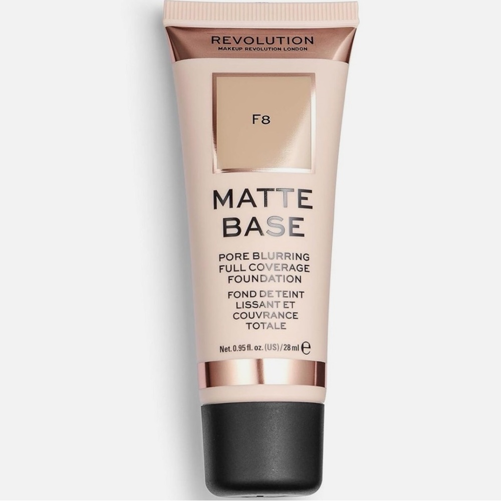 F8 - Revolution Matte Base Foundation (Pore Blurring, Full Coverage)
